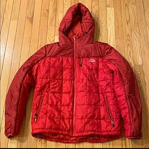 Red L.L.Bean PrimaLoft Packaway Fuse Jacket Medium